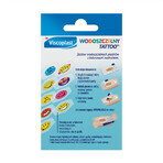 Viscoplast Waterproof Tattoo, cerotto per medicazione stampato a colori, 10 pezzi