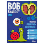 Bob Snail Roll Snack di frutta, mela, mirtillo, 60 g