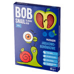 Bob Snail Roll Snack di frutta, mela, mirtillo, 60 g