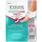 Eveline Cosmetics Foot Care Med+, maschera S.O.S. esfoliante professionale per talloni callosi e secchi, 1 coppia