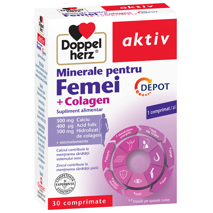 Minerali per donne + Collagene, 30 compresse, Doppelherz