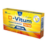 D-Vitum Forte 1000 UI, vitamina D per adulti e bambini di età superiore ai 6 anni, 30 capsule