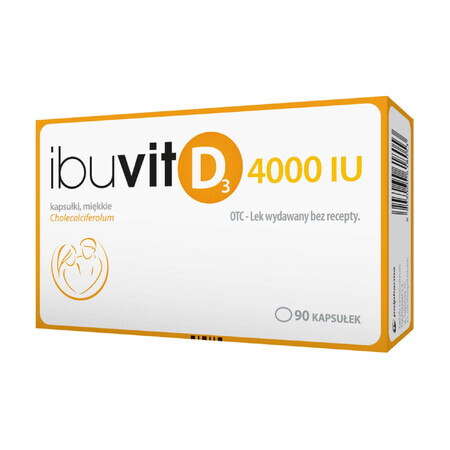 Ibuvit D3 4000 UI, 90 cápsulas