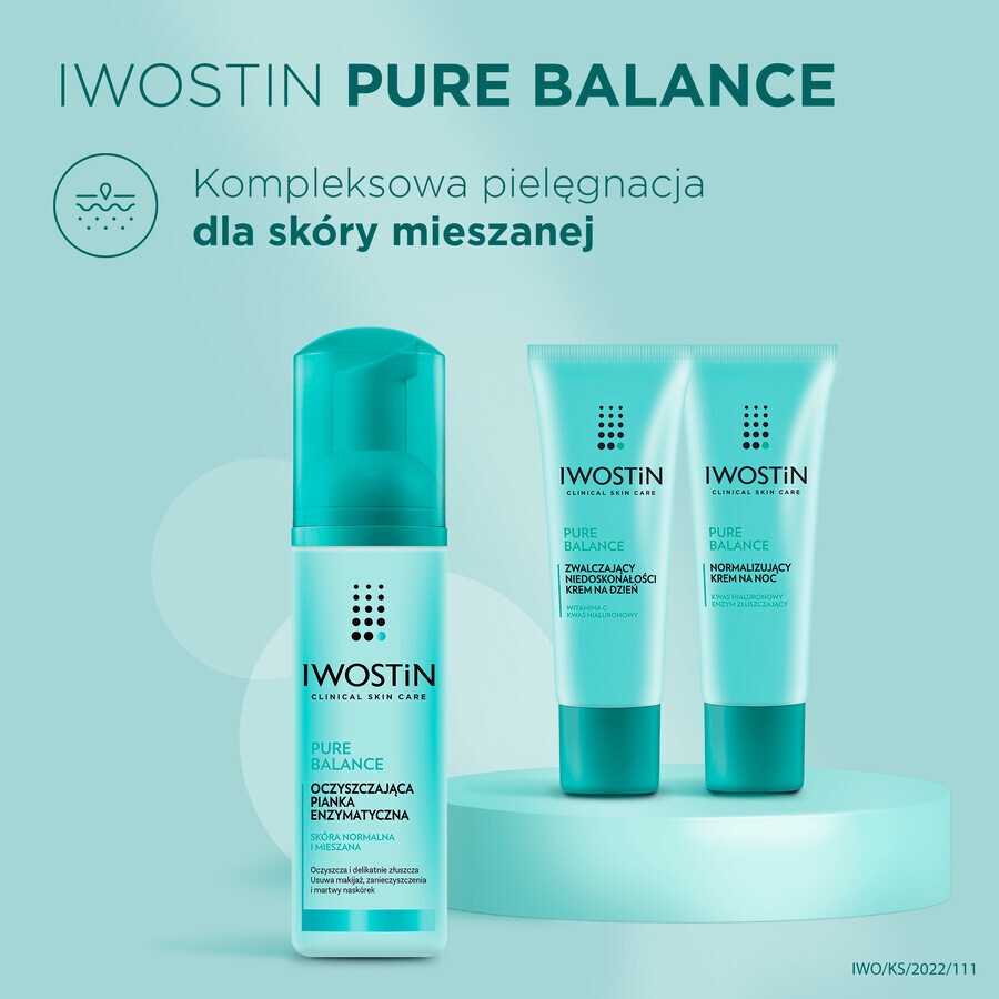 Iwostin Pure Balance, reinigender enzymatischer Schaum, 150 ml