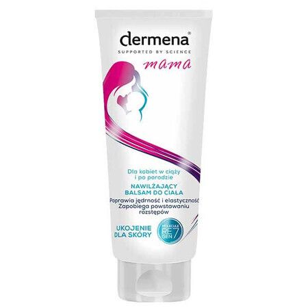 Dermena mama, bálsamo corporal hidratante, para mujeres embarazadas y posparto, 200 ml