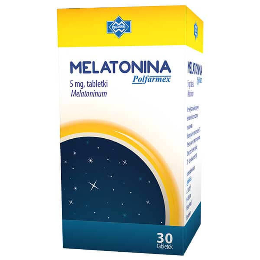 Mélatonine Polfarmex 5 mg, 30 comprimés