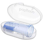 BabyOno, spazzolino da dito per i primi denti, in silicone, blu, 723/02, 1 pz.