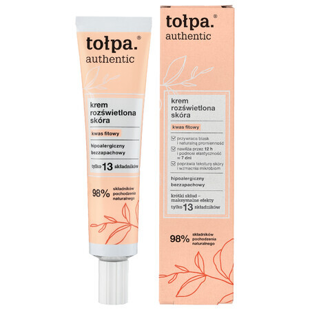 Tolpa Authentic, verhelderende huidcrème, fytinezuur, 40 ml