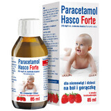 Paracetamol Hasco Forte 240 mg/ 5 ml, oral suspension for infants and children from birth, strawberry flavor, 85 ml