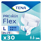 Tena Flex ProSkin, scutece, mărimea L, 83-120 cm, Plus, 30 buc