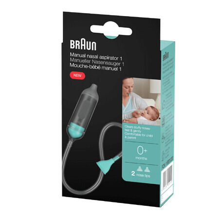 Braun BNA050EU, aspiratore nasale, manuale, dalla nascita