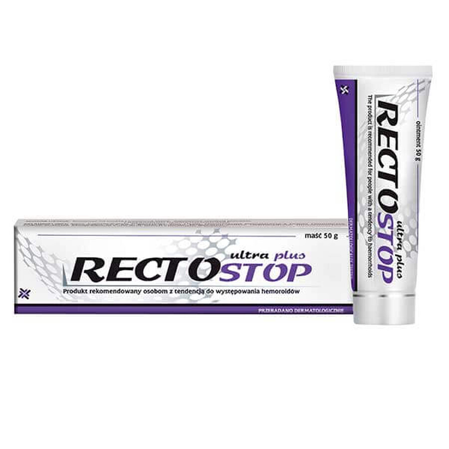 Rectostop Ultra Plus, unguento per emorroidi, 50 g