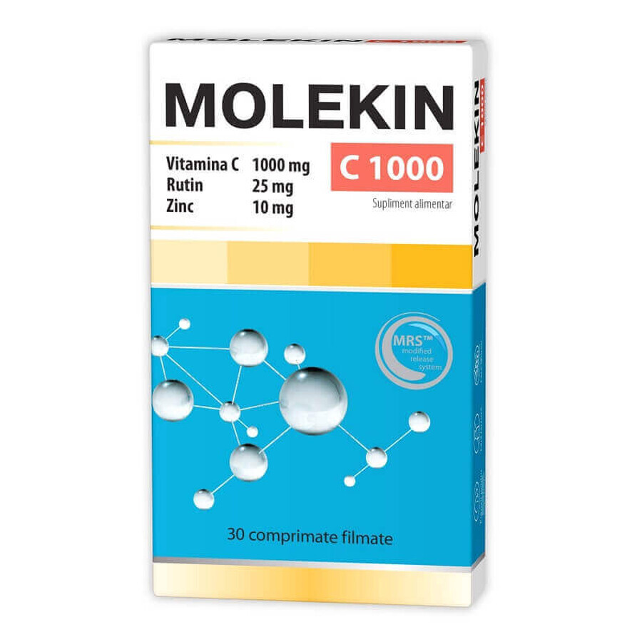 Molekin C1000, Rutin and Zinc, 30 tablets, Crushed