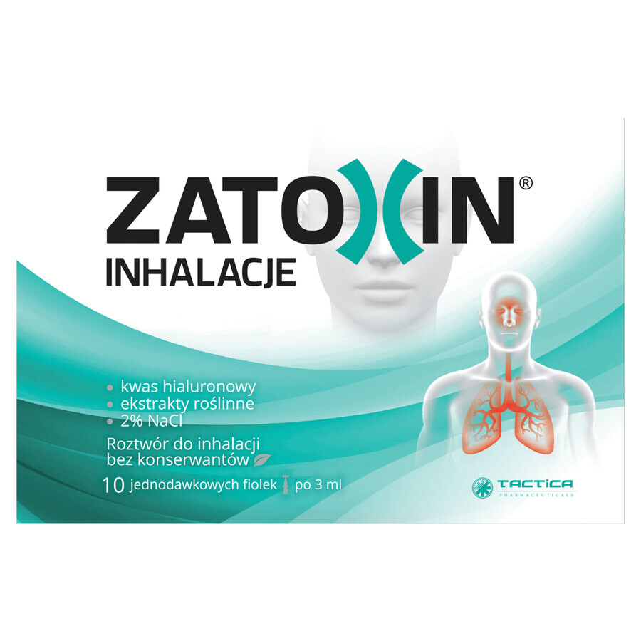 Zatoxin Inhalation, Lösung zum Einatmen, 3 ml x 10 Ampullen