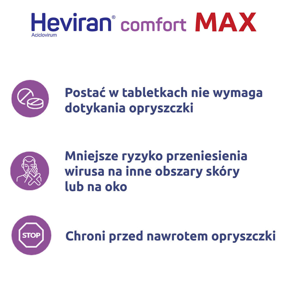 Heviran Comfort Max 400 mg, 60 comprimate