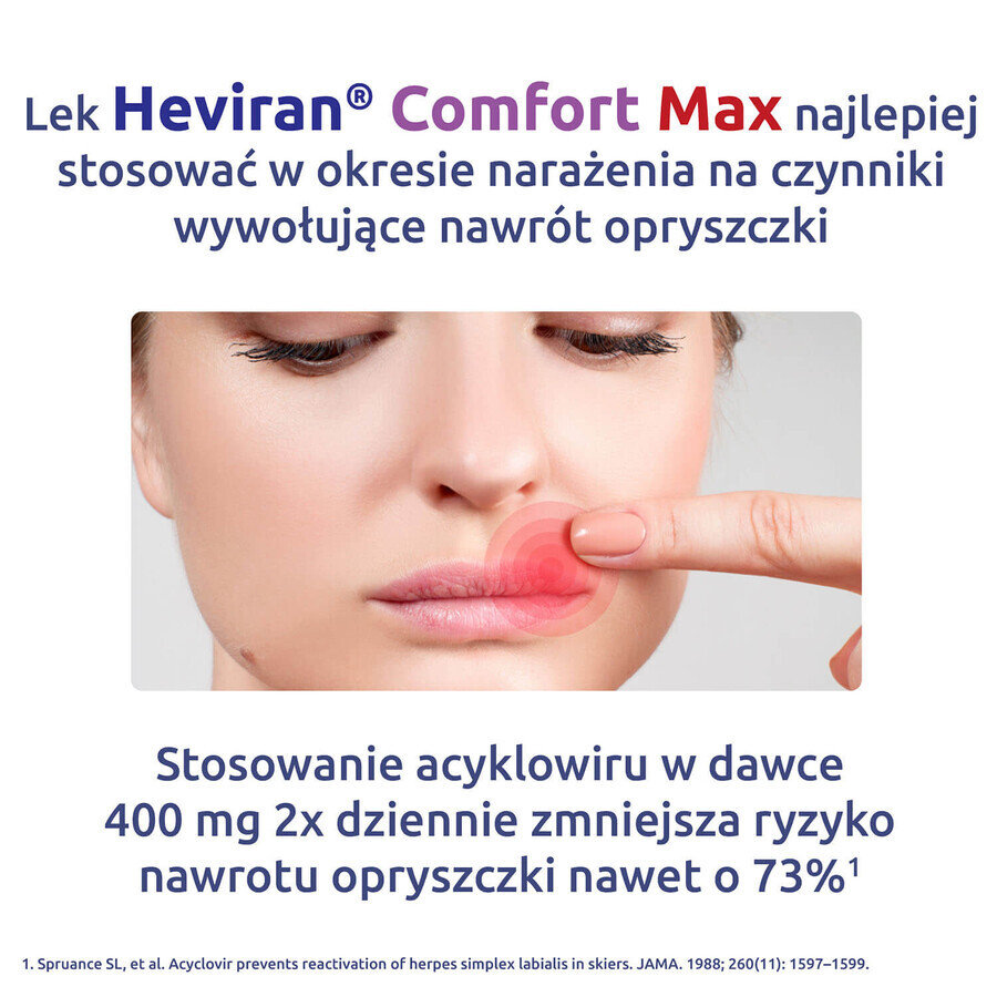 Heviran Comfort Max 400 mg, 60 comprimate