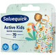 Salvequick Active Kids, cerotti per medicazione per bambini, impermeabili, per taglio, 70 cm