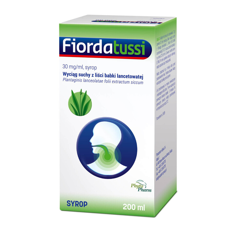 Fiordatussi 30 mg/ml, jarabe, 200 ml