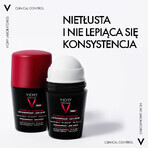 Vichy Homme Clinical Control, antitraspirante roll-on per uomo, protezione di 96 ore, 50 ml