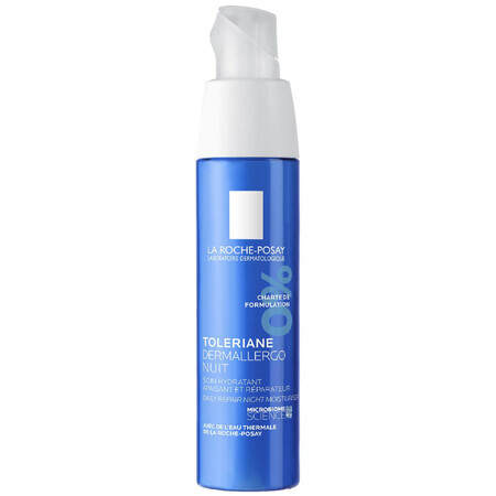 La Roche-Posay Toleriane Dermallergo, cremă de noapte, îngrijire hidratantă regenerantă, 40 ml