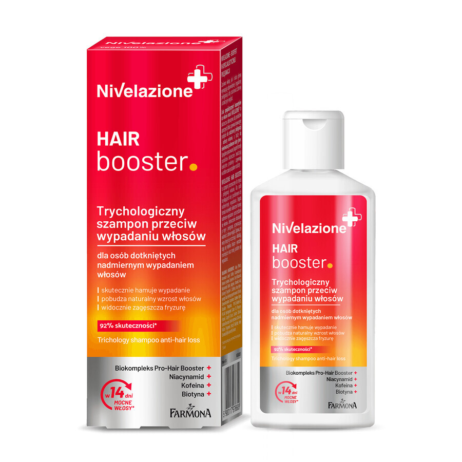 Nivelazione, Hair booster, shampoo tricologico contro la caduta dei capelli, 100 ml