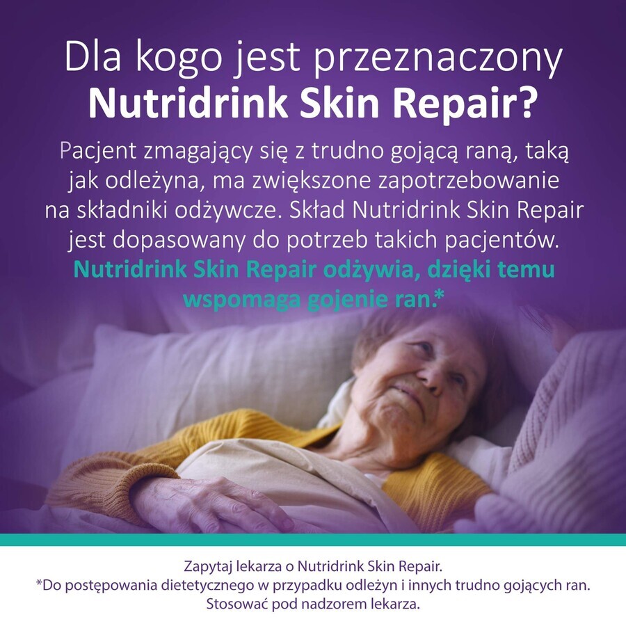 Nutridrink Skin Repair, gusto fragola, 4 x 200 ml