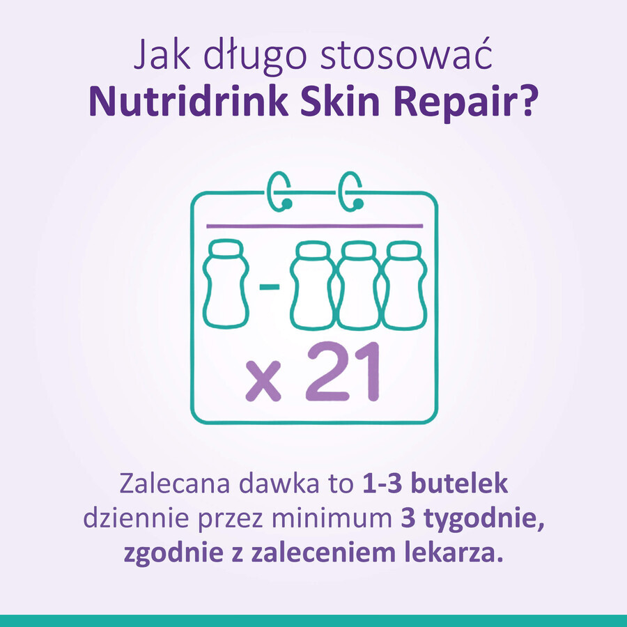 Nutridrink Skin Repair, gusto fragola, 4 x 200 ml