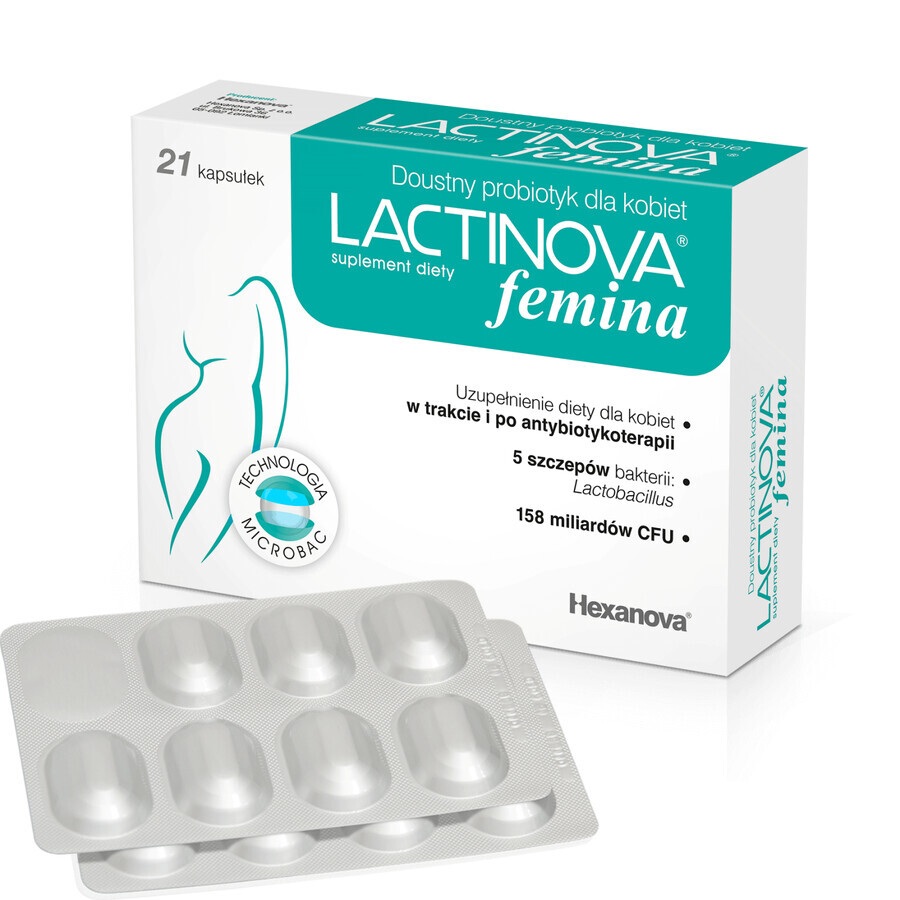 Lactinova femina, 21 capsule