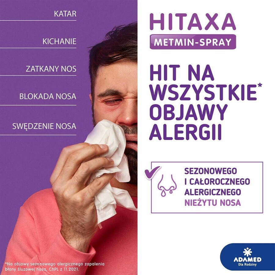 Hitaxa Metmin-Spray 50 µg/doză, spray nazal, suspensie, 140 doze