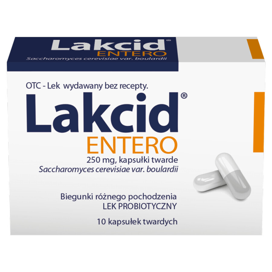 Lakcid Entero 250 mg, 10 capsule