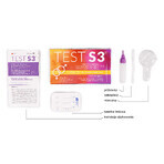 JD Biotech Test S3, rapid antigen test for sexually transmitted diseases 3in1, 1pc