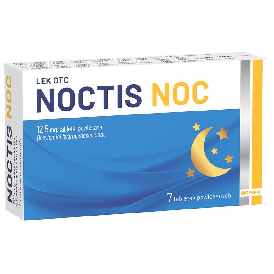 Noctis Noc 12,5 mg, 7 comprimidos recubiertos con película