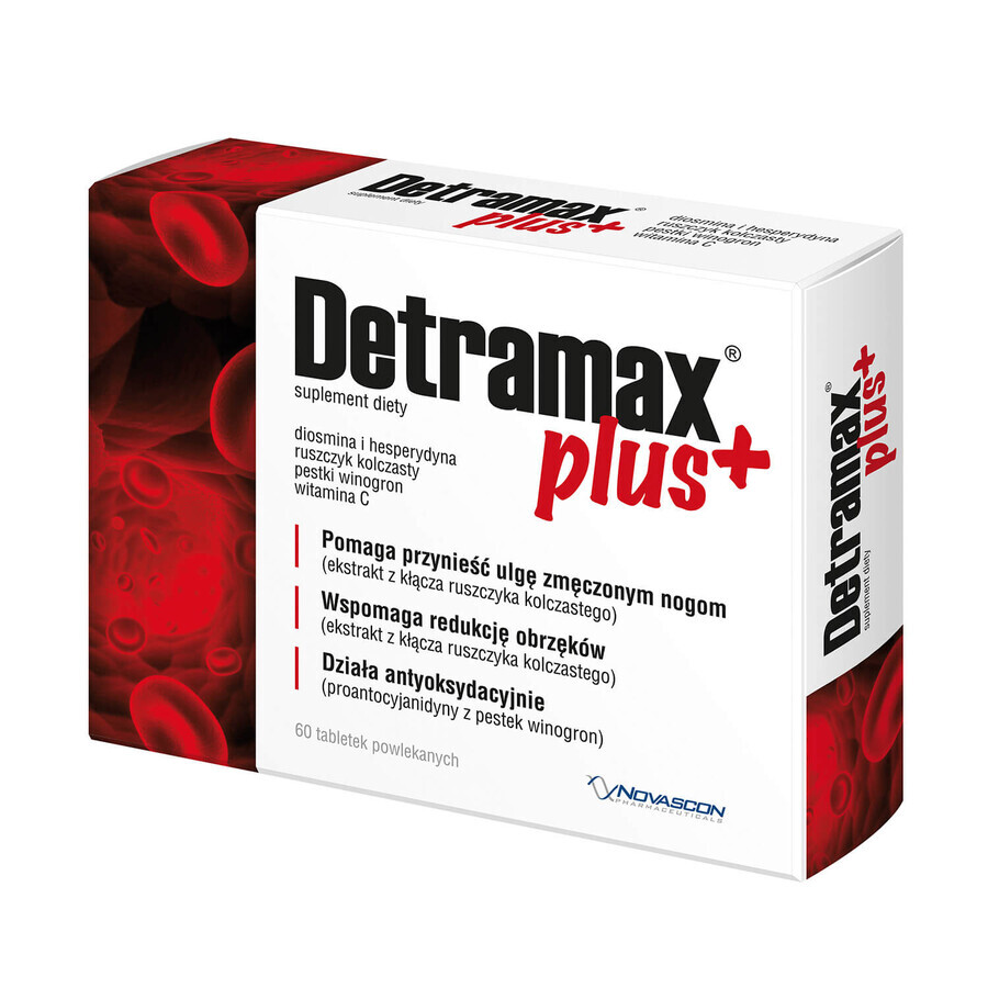 Detramax Plus, 60 comprimidos recubiertos con película.