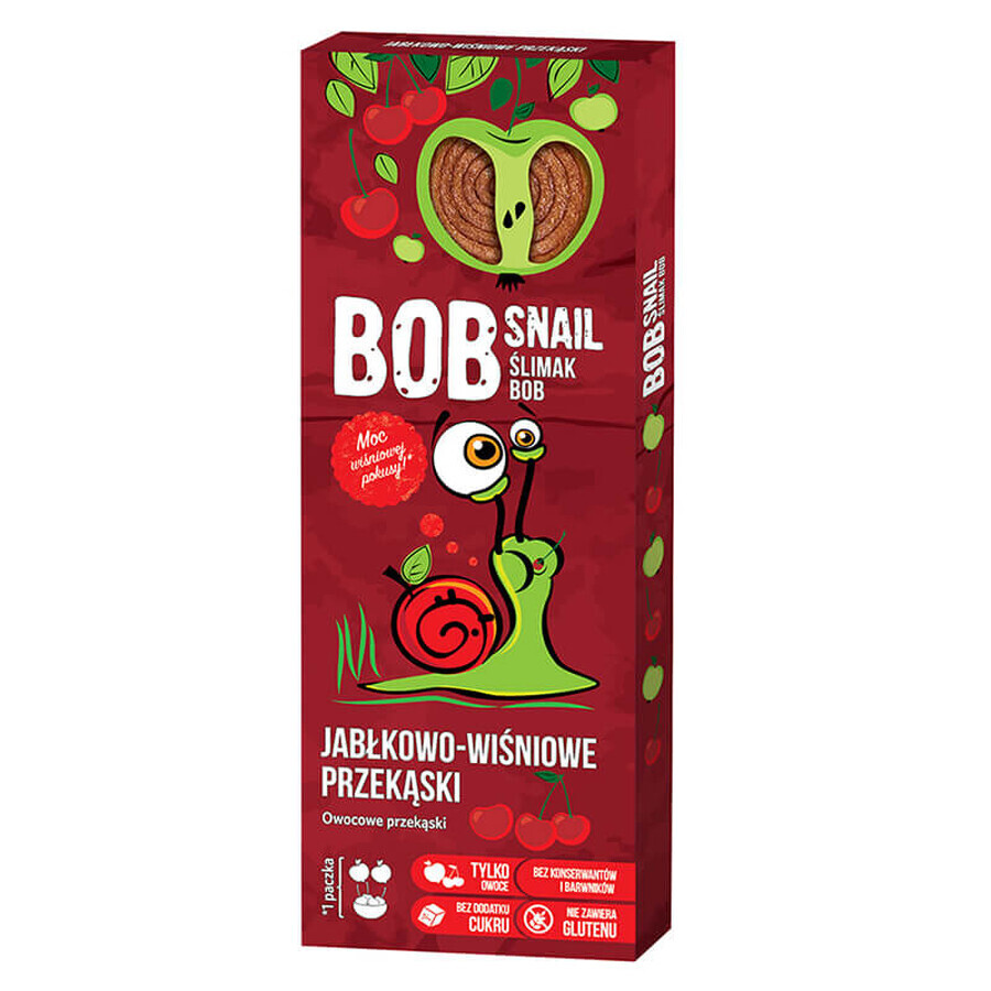 Bob Snail Roll Fruchtsnack, Apfel, Kirsche, 30 g