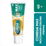 Corega Power Max Fixation + Cover, crema di fissaggio per protesi dentarie, menta, 40 g