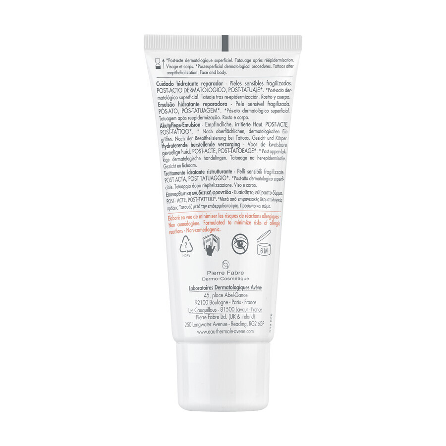 Avene Cicalfate+, emulsione idratante e rigenerante, 40 ml