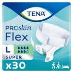 Tena Flex ProSkin, couches, taille L, 83-120 cm, Super, 30 pcs