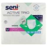 Seni Active Trio, slip assorbenti flessibili, Medium, 80-110 cm, 10 pezzi