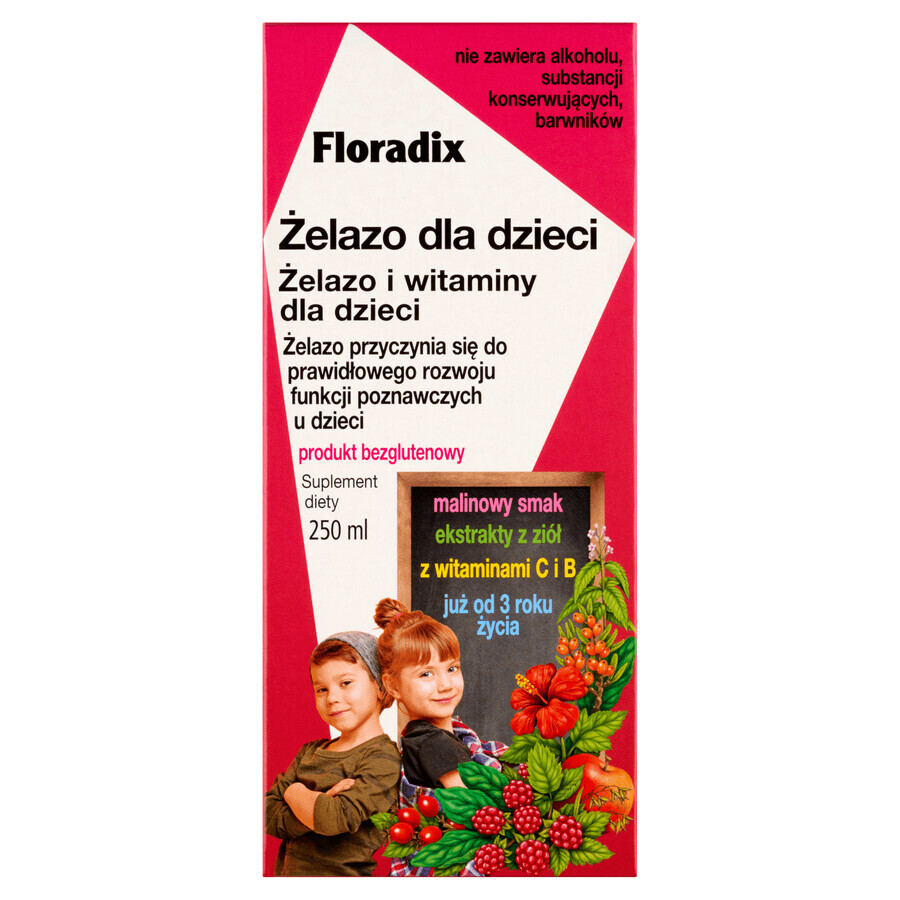 Floradix ferro per bambini da 3 anni, 250 ml