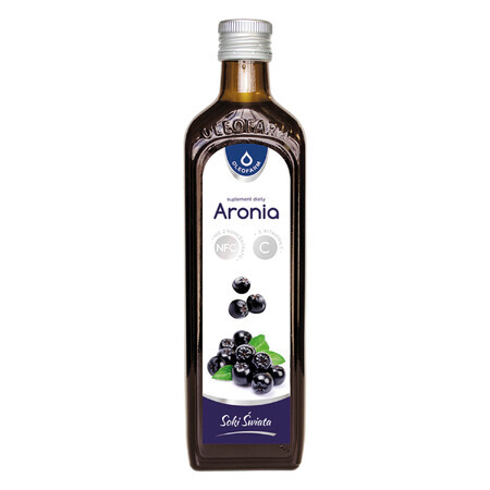 Oleofarm Succhi di frutta del mondo Aronia con vitamina C, 490 ml DATA SCORTA