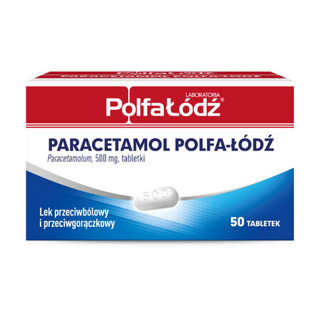 Laboratoria PolfaŁódź Paracetamol 500 mg, 50 comprimate