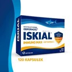 Iskial Immuno Max + Vitamina C, pentru copii peste 6 ani și adulți, 120 capsule