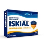 Iskial Immuno Max + Vitamina C, pentru copii peste 6 ani și adulți, 120 capsule