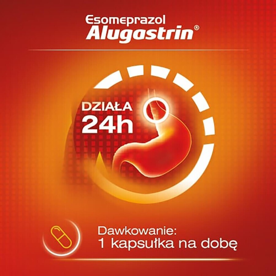 Esomeprazolo Alugastrina 20 mg, 14 capsule gastroresistenti