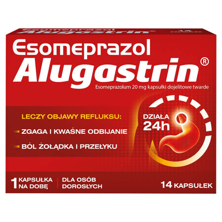 Esomeprazolo Alugastrina 20 mg, 14 capsule gastroresistenti