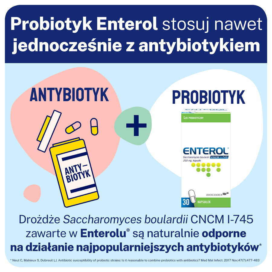 Enterol, 250 mg, 30 capsule