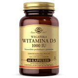 Solgar Vegan Vitamina D3 1000 UI, 60 capsule