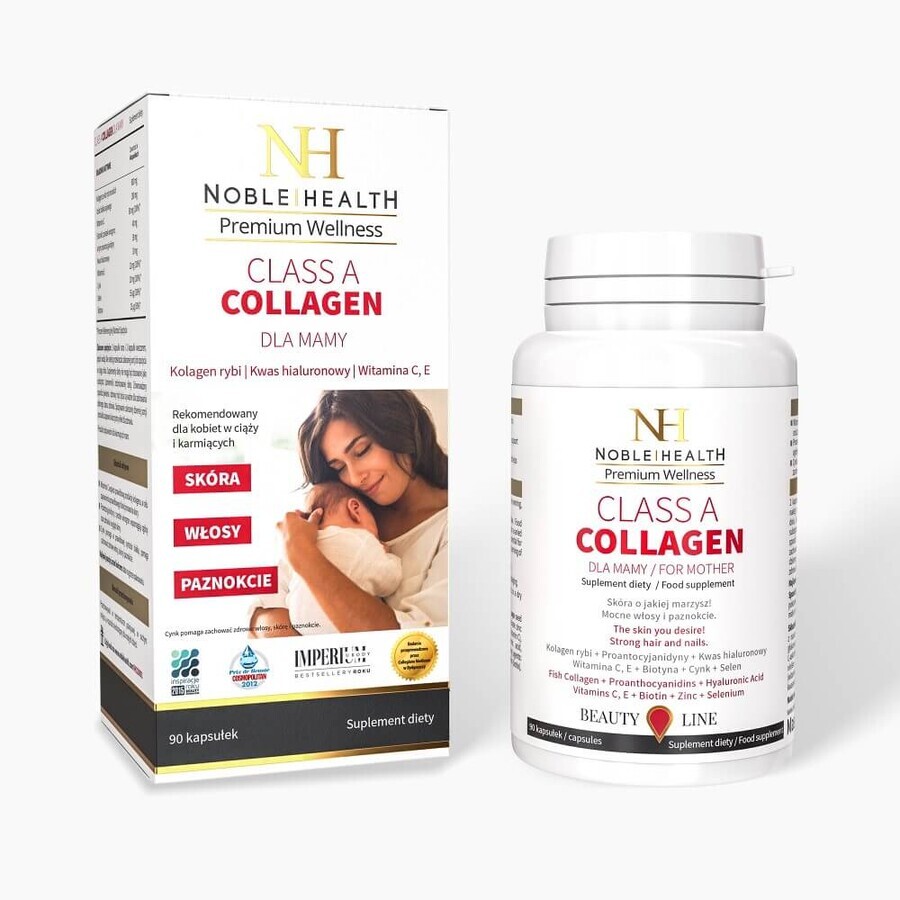 Noble Health Classe A Collagene per la mamma, 90 capsule