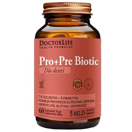 Doctor Life Pro+Pre Biotic for children, 60 capsules