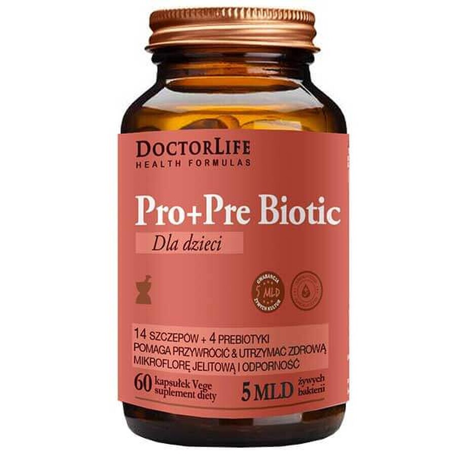 Doctor Life Pro+Pre Biotic for children, 60 capsules